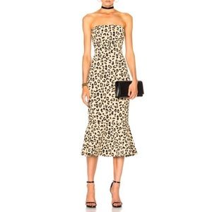 CINQ a SEPT luna leopard mermaid dress